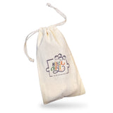 Eco-Friendly drawstring bag made from 100% certified organic cotton and water based inks.