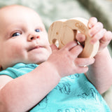 Soothing Elephant Teether with Organic Cotton Bag