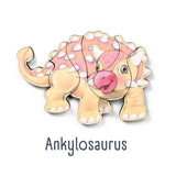 Dinosaur Magnetic Wooden Puzzles | Ankylosaurus | Made in the USA 🇺🇸