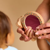 Printed Bear Single-Piece Rattle and Matching Mirror