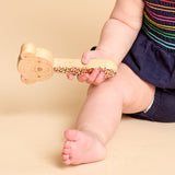 Printed Bear Single-Piece Rattle and Matching Mirror