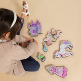 Fairytale Magnetic Wooden Puzzle with Cotton Bag | Enchanted Castle | Made in the USA 🇺🇸