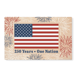4th of July Solid Maple Wood Serving Board Platter - 11" x 16" | Made in the USA 🇺🇸
