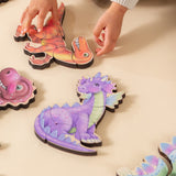 Fairytale Magnetic Wooden Puzzle with Cotton Bag | Mighty Dragon | Made in the USA 🇺🇸