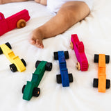 Dyed Wooden Indy Car Set
