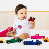 Dyed Wooden Indy Car Set