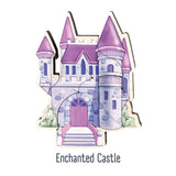 Fairytale Magnetic Wooden Puzzle with Cotton Bag | Enchanted Castle | Made in the USA 🇺🇸