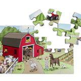 Harvest Time! A 24-Piece Farm Themed Puzzle for Toddlers & Preschoolers - 11"x19"