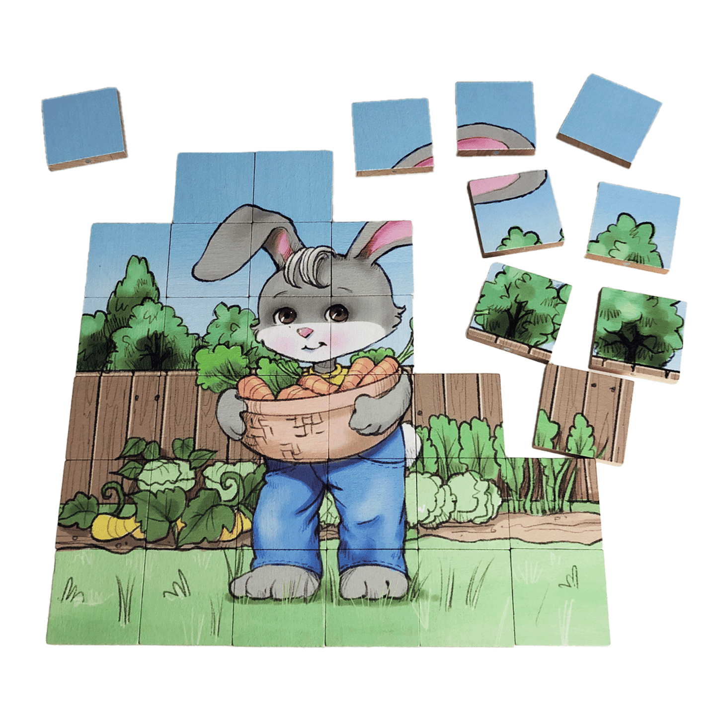 Magic Wooden Puzzle - Bunny