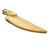 Kid's Chef-in-Training Wooden Cutting Board with Handcrafted One Piece Wooden Knife | Made in the USA