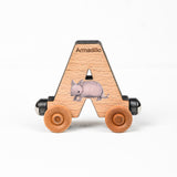 The letter "A" with an aardvark.