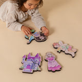 Fairytale Magnetic Wooden Puzzle with Cotton Bag | Charmed Mermaid | Made in the USA 🇺🇸