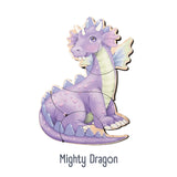 Fairytale Magnetic Wooden Puzzle with Cotton Bag | Mighty Dragon | Made in the USA 🇺🇸