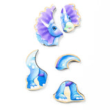 Dinosaur Magnetic Wooden Puzzle Set with Cotton Bag