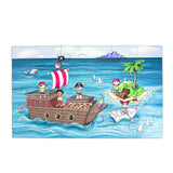 Ahoy! A 24-Piece Pirate Themed Puzzle for Toddlers & Preschoolers - 11"x19"