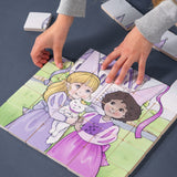 Magic Magnetic Wooden Puzzle with Cotton Bag - Princess Friends
