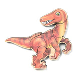Dinosaur Magnetic Wooden Puzzle Set with Cotton Bag