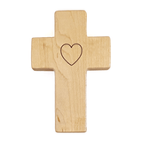 Solid Maple Wood Baby Rattle – Natural Wooden Cross Rattle | Made in the USA 🇺🇸