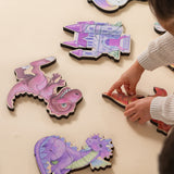 Dinosaur Magnetic Wooden Puzzles | Tyrannosaurus Rex | Made in the USA 🇺🇸