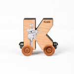 Letter "K" with a koala.