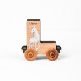 Letter "L" with a llama.