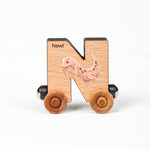 Letter "N" with a newt.