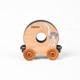 Letter "O" with an ostrich.