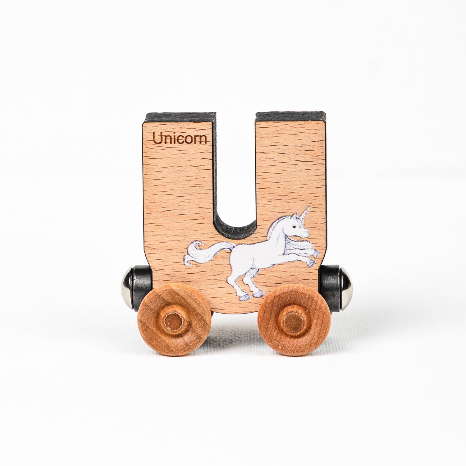 Letter "U" with a unicorn.