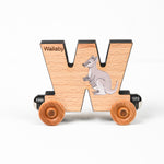 Letter "W" with a wallaby.