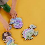 Dinosaur Magnetic Wooden Puzzles | Stegosaurus | Made in the USA 🇺🇸