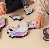 Fairytale Magnetic Wooden Puzzle with Cotton Bag | Mystical Unicorn | Made in the USA 🇺🇸