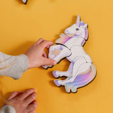 Fairytale Magnetic Wooden Puzzle with Cotton Bag | Mystical Unicorn | Made in the USA 🇺🇸