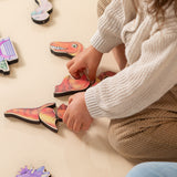 Dinosaur Magnetic Wooden Puzzles | Velociraptor | Made in the USA 🇺🇸