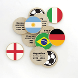 Soccer Winners Wooden Tokens | Football Fan Game Pieces (Printed USA)