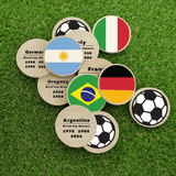 Kids Football Fun Pack | Soccer Fans Party Favors | Wooden Noisemaker and Soccer Tokens