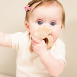 Soothing Monkey Teether with Organic Cotton Bag